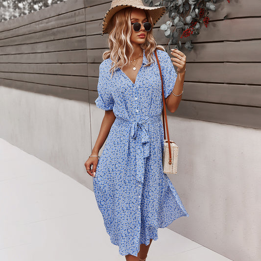 Robe imprimée femme – Style décontracté et sexy pour vacances