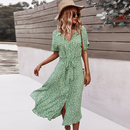 Robe imprimée femme – Style décontracté et sexy pour vacances