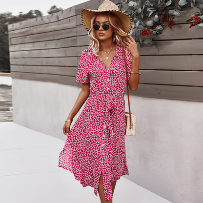 Robe imprimée femme – Style décontracté et sexy pour vacances